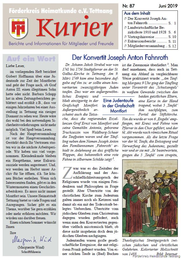 Ausgabe 87 – Juni 2019