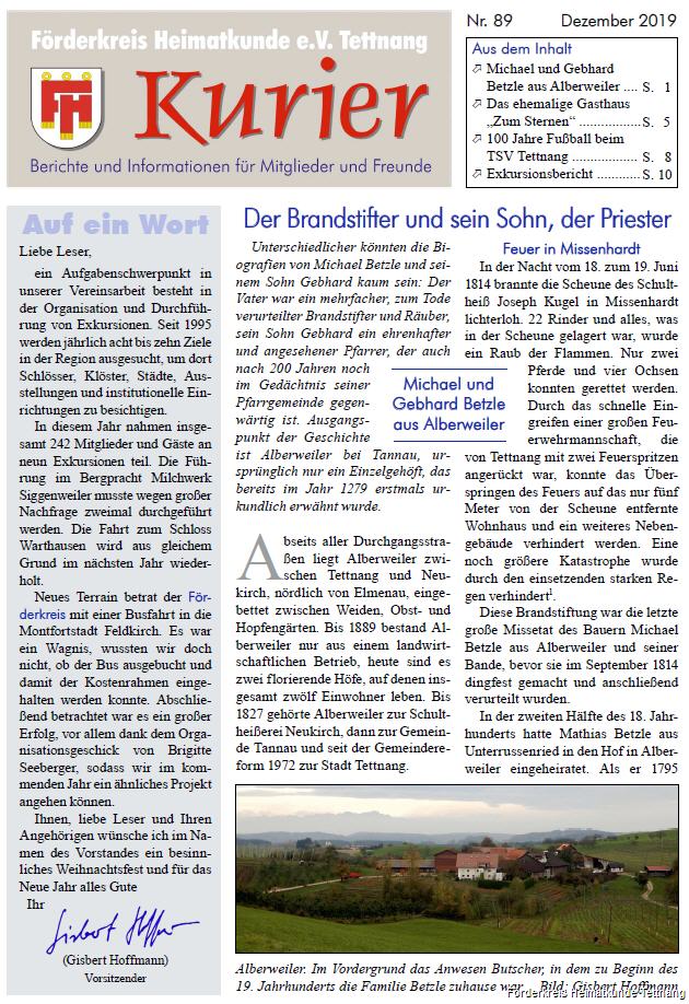 Ausgabe 89 – Dezember 2019
