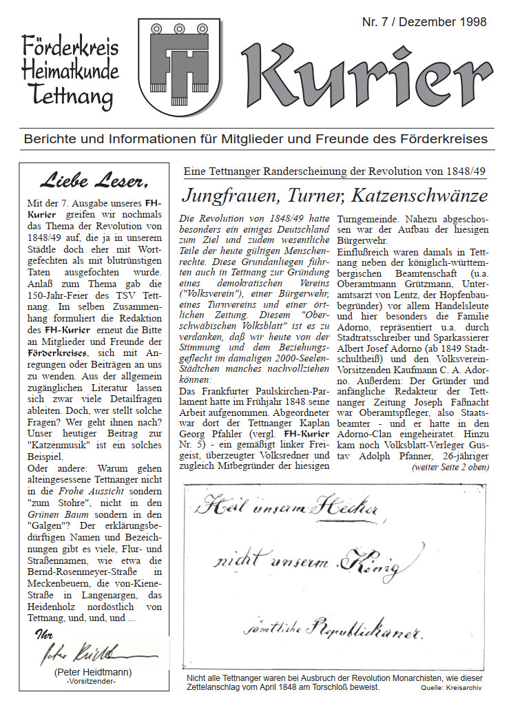 Ausgabe 7 – Dezember 1998