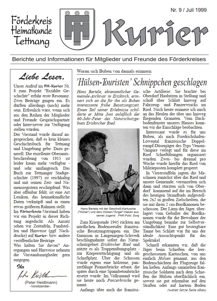 Ausgabe 9 – Juli 1999