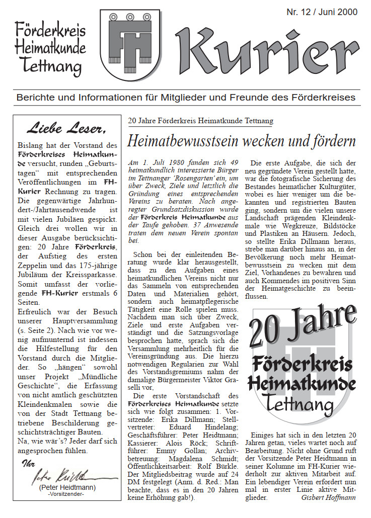 Ausgabe 12 – Juni 2000