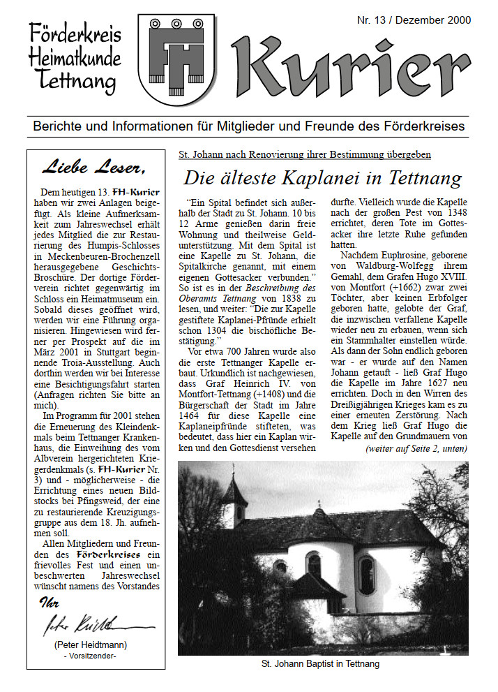 Ausgabe 13 – Oktober 2000