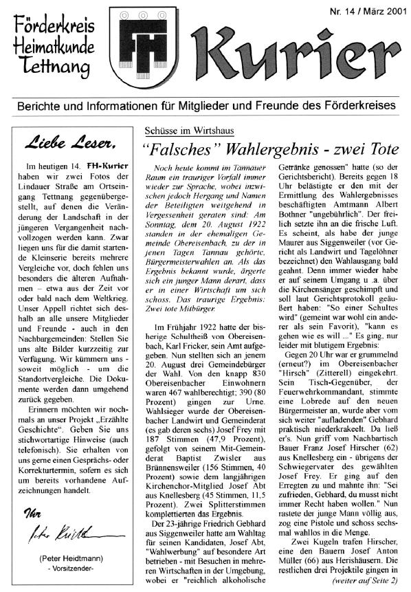 Ausgabe 14 – März 2001