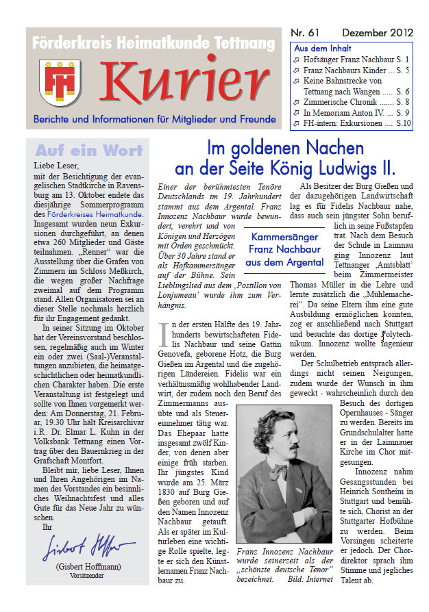 Ausgabe 61 – Dezember 2012